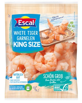 Bild von Escal White Tiger Garnelen King Size