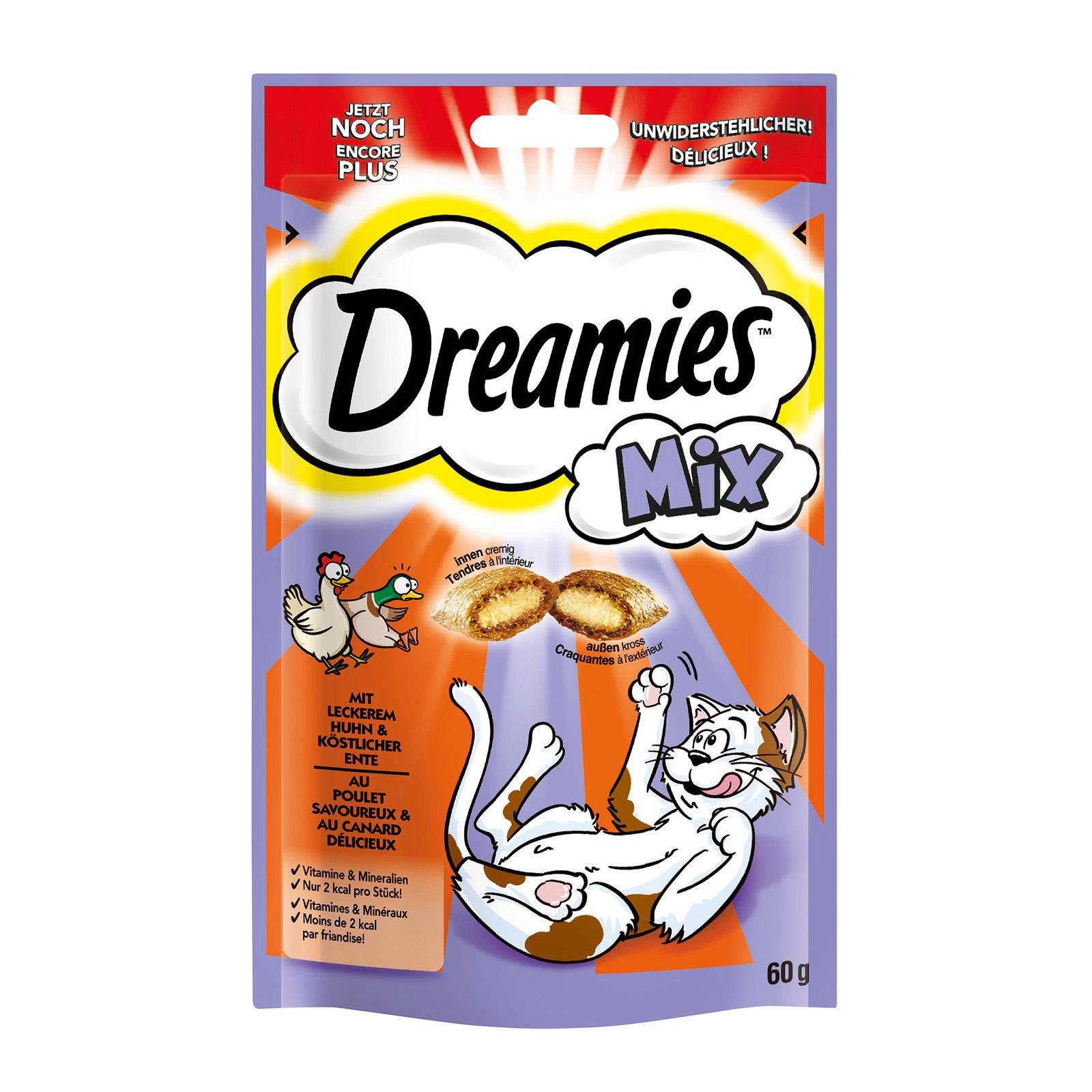 Bianca Knuspermix Mit Huhn & Ente Dreamies Mix mit leckerem Huhn & köstlicher Ente | BILLA Online Shop