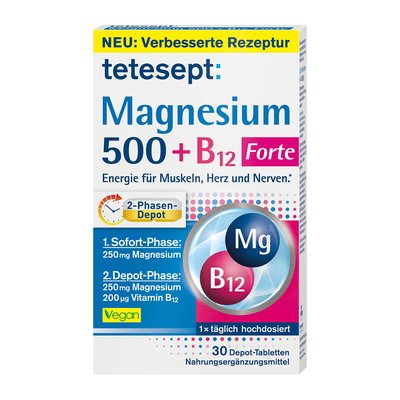 Image of Tetesept Magnesium 500 + B12