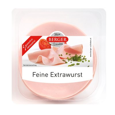 Bild von Berger Extrawurst geschnitten