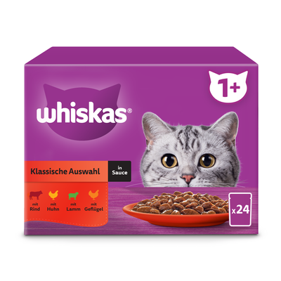 Bild von Whiskas Klassische Auswahl in Sauce +1