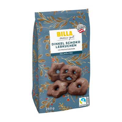 Bild von BILLA Dinkelschokolebkuchen mit Milchschokolade