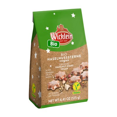 Bild von Wicklein Bio Haselnuss Sterne Vegan