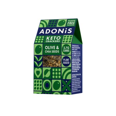 Bild von Adonis Keto Crackers Olive & Chia