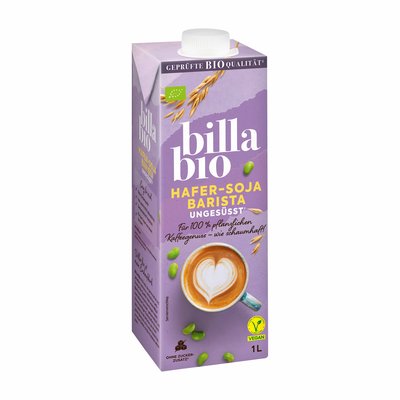 Bild von BILLA Bio Hafer-Soja Barista Drink