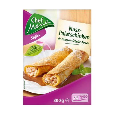 Bild von Chef Menü Nuss-Palatschinken in Nougat-Schoko-Sauce