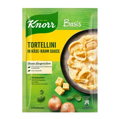 Bild von Knorr Basis für Tortellini in Käse Rahm Sauce