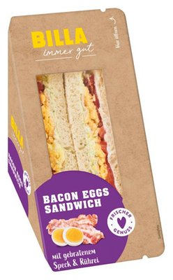 Bild von BILLA Gut Sandwich Bacon & Eggs