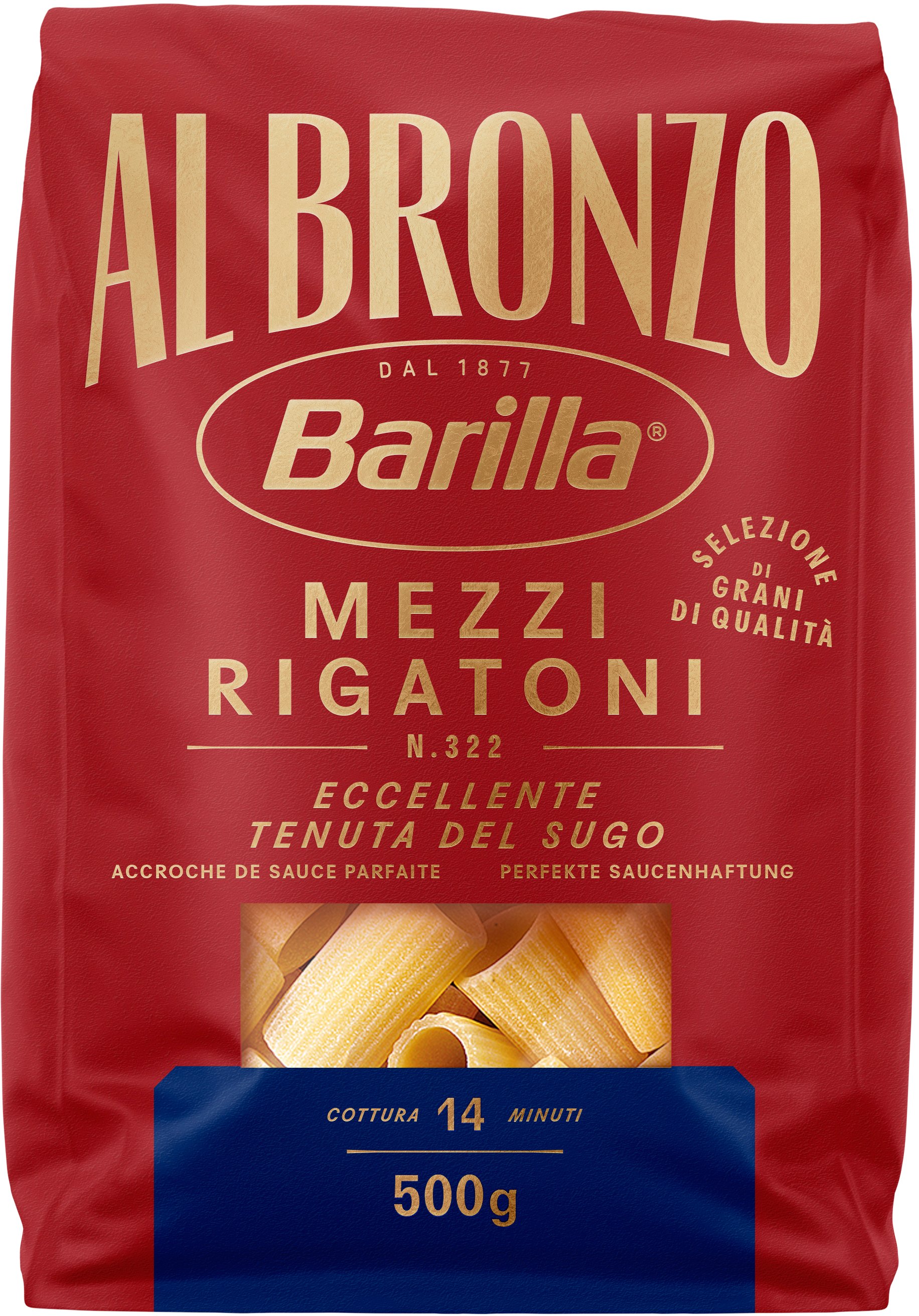 Barilla Mezzi Rigatoni Al Bronzo | BILLA Online Shop