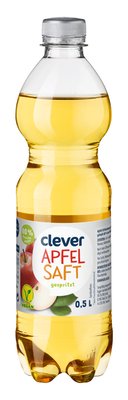 Bild von EWP CLEVER APFELSAFT GESPR. 60% 0,5 LT