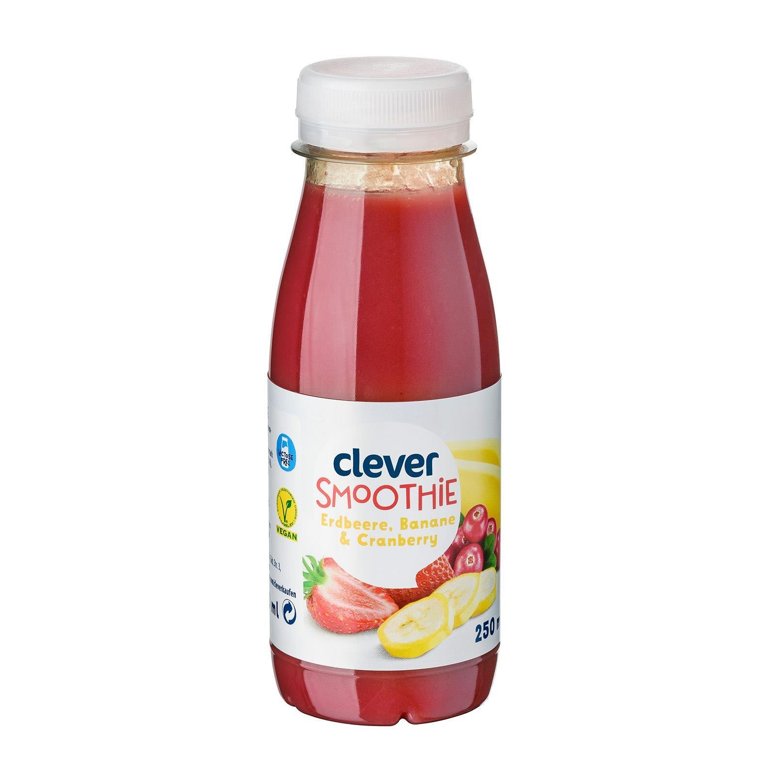 Clever Smoothie Erdbeere-Banane-Cranberry | BILLA Online Shop