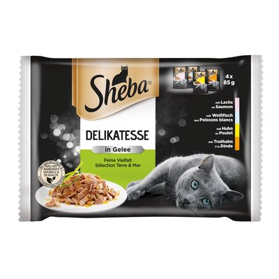 Image of Sheba Delikatesse in Gelee Feine Vielfalt 4-Pack