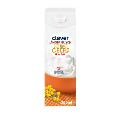 Bild von Clever Schlagobers länger frisch 32%