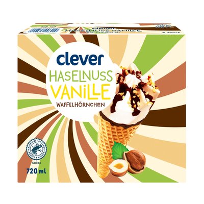 Bild von Clever Haselnuss & Vanille Eis
