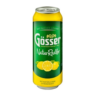 Bild von Gösser Naturradler Zitrone