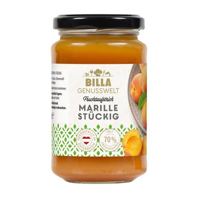 Bild von BILLA Genusswelt Marille Fruchtaufstrich Stückig