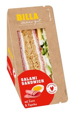 Bild von BILLA Salami-Emmentaler Sandwich