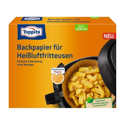 Bild von Toppits Backpapier Heißluftfritteuse