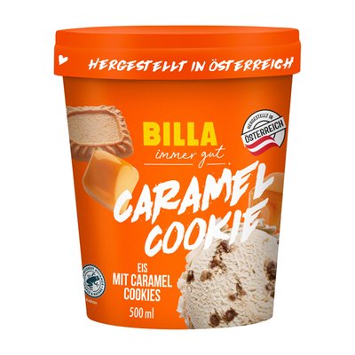 Bild von BILLA Caramel Cookie Eis