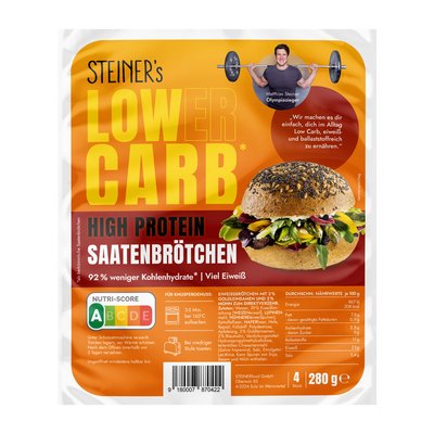 Bild von Steiner's Saatenbrötchen Lower Carb High Protein