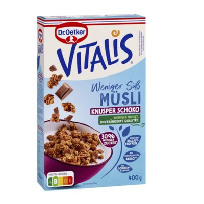 Bild von Dr. Oetker Vitalis Müsli Weniger Süß Schoko