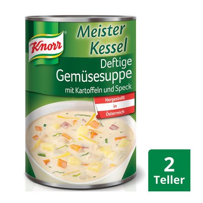 Bild von Knorr Meisterkessel Deftige Gemüsesuppe mit Kartoffeln und Speck
