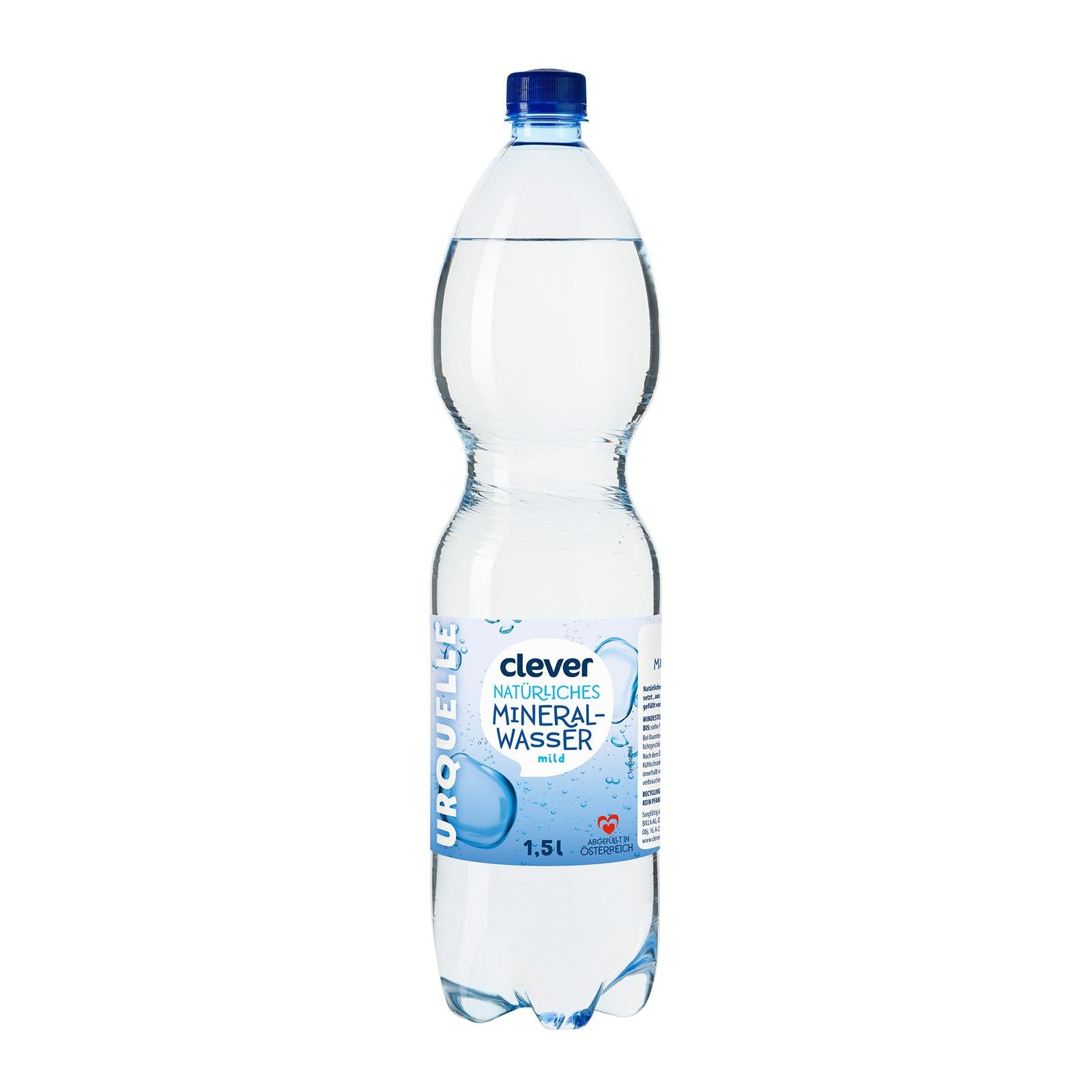 Clever Urquelle Mineralwasser Mild | BILLA Online Shop