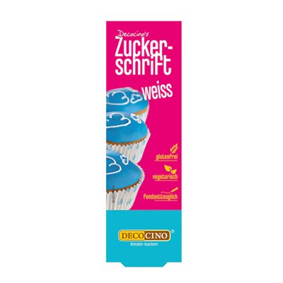 Bild von Decocino Zuckerschrift Weiß