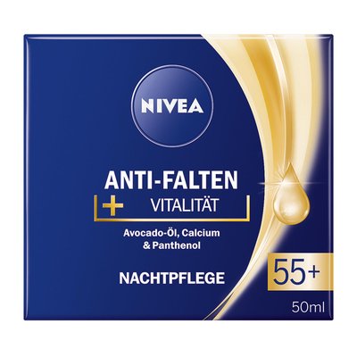 Image of Nivea Anti-Falten Vitalität Nachtpflege 55+