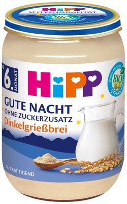 Bild von Hipp Gute Nacht Dinkelgrießbrei