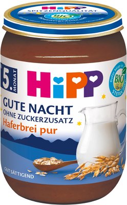 Bild von Hipp Gute Nacht Haferbrei Pur