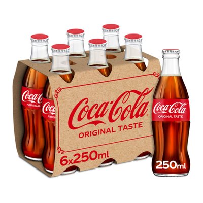 Bild von Coca Cola Glaskonturflaschen 6er