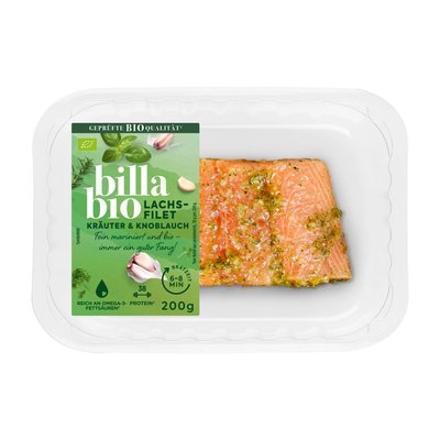 Bild von BILLA Bio Lachsfilet mit Knoblauch