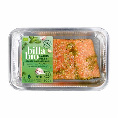 Bild von BILLA Bio Lachsfilet mit Knoblauch