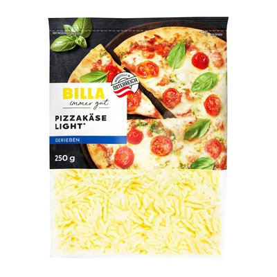 Bild von BILLA Pizzakäse gerieben leicht