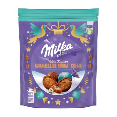 Bild von Milka Kugeln karamellige Nougat Creme