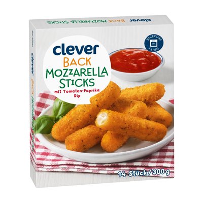 Bild von Clever Back-Mozzarella Sticks