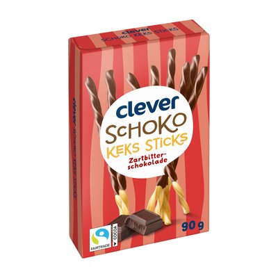 Image of Clever Schoko-Keks Sticks Zartbitter