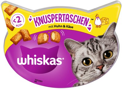 Bild von Whiskas Snacks Knuspertaschen mit Huhn & Käse