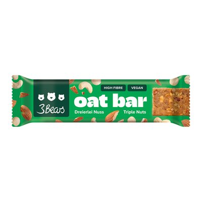 Bild von 3Bears Riegel Oat Bar Dreierlei Nuss