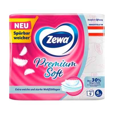 Bild von Zewa Premium Toilettenpapier Soft 4 lagig