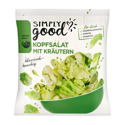 Bild von Simply Good Kopfsalat mit Kräutern