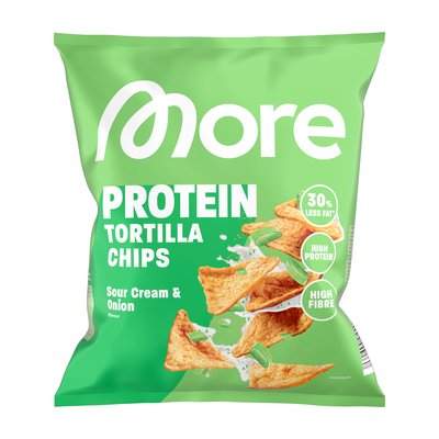 Bild von More Protein Tortilla Chips Sourcream - Onion