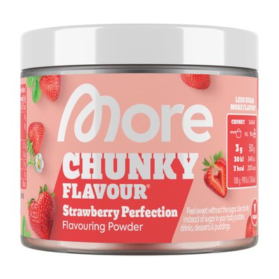 Bild von More Protein Chunky Flavour Strawberry Perfection Pulver