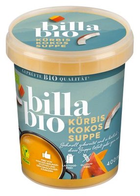 Bild von BILLA BIO KÜRBIS-KOKOSSUPPE 400ML