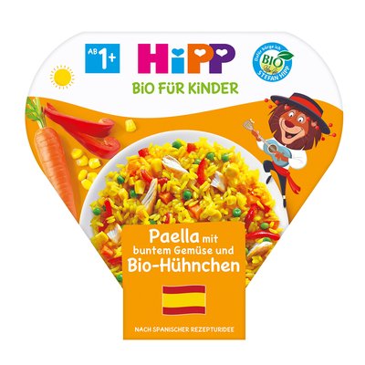 Image of Hipp Paella mit buntem Gemüse und Bio-Hühnchen