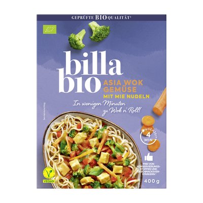 Bild von BILLA Bio Asia Wok Gemüse mit Mie Nudeln