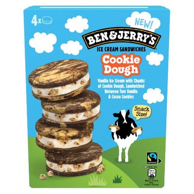 Image of BEN&JERRY'S COOKIE DOUGH ICECREAM SANDW.