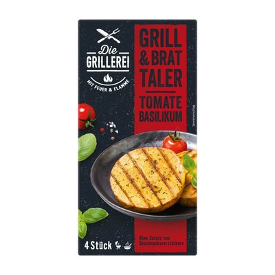 Bild von Die Grillerei Brat- und Grilltaler Tomate Basilikum