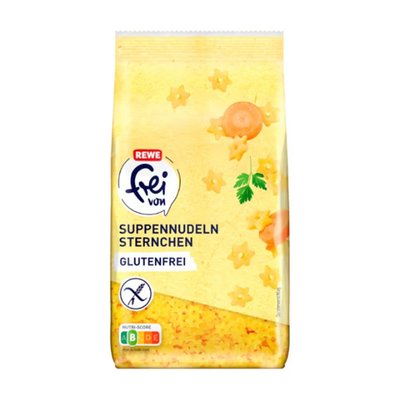 Bild von REWE frei von Sternchen Suppennudeln